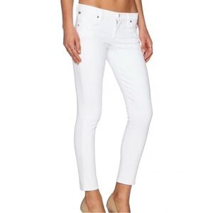 Citizens of Humanity Avedon Low Rise Skinny Leg Jeans in White Size 28